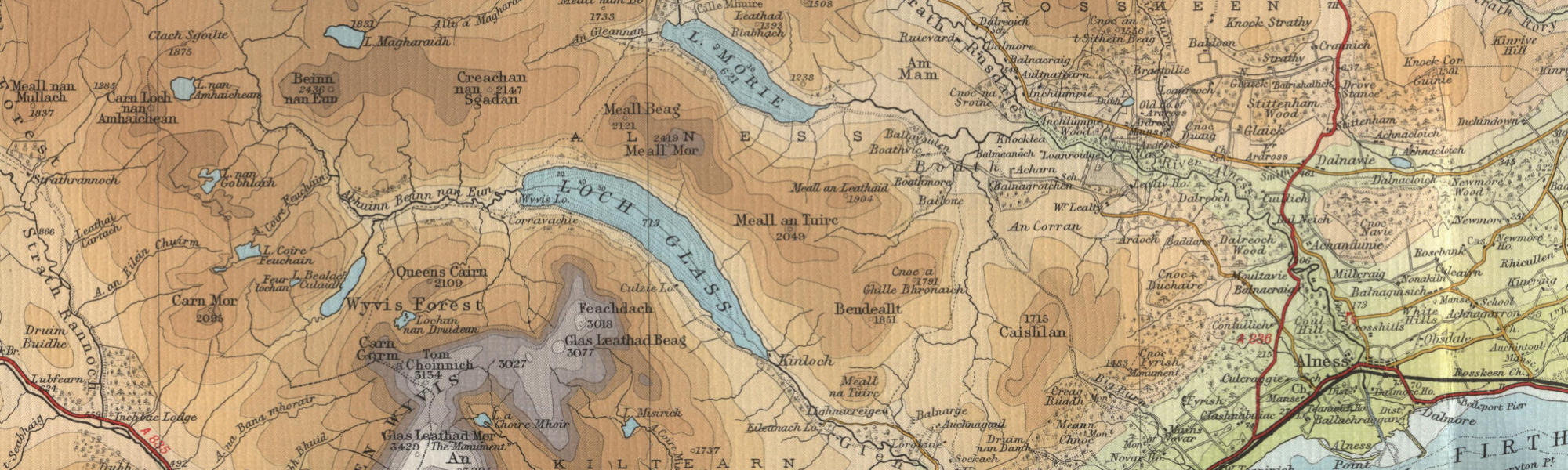 Map of River Alness