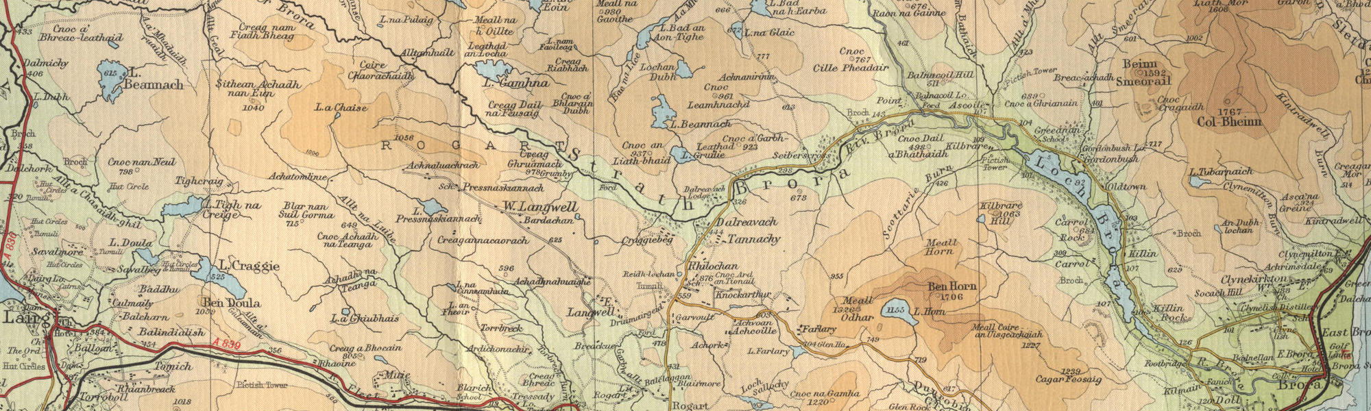 River Brora Map