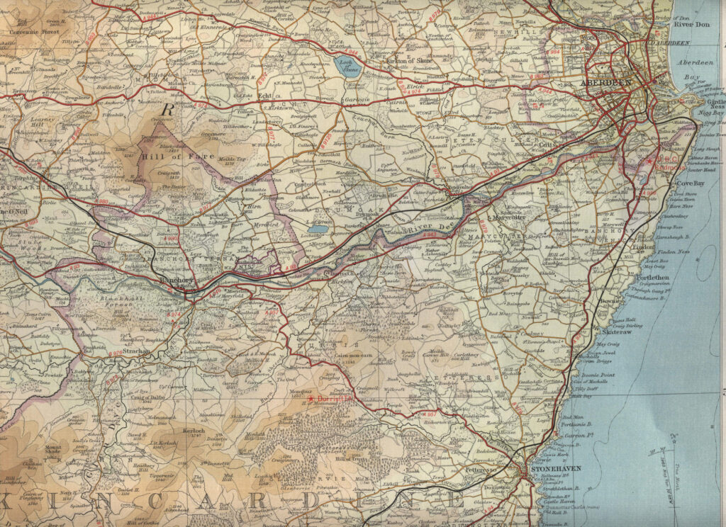 Map of the Lower River Dee