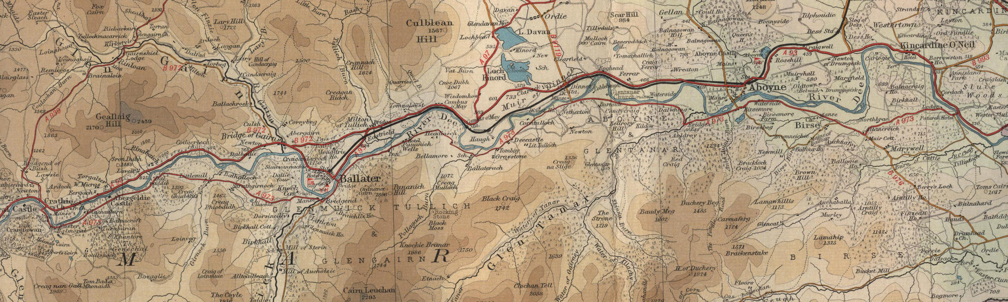 Map of the River Dee