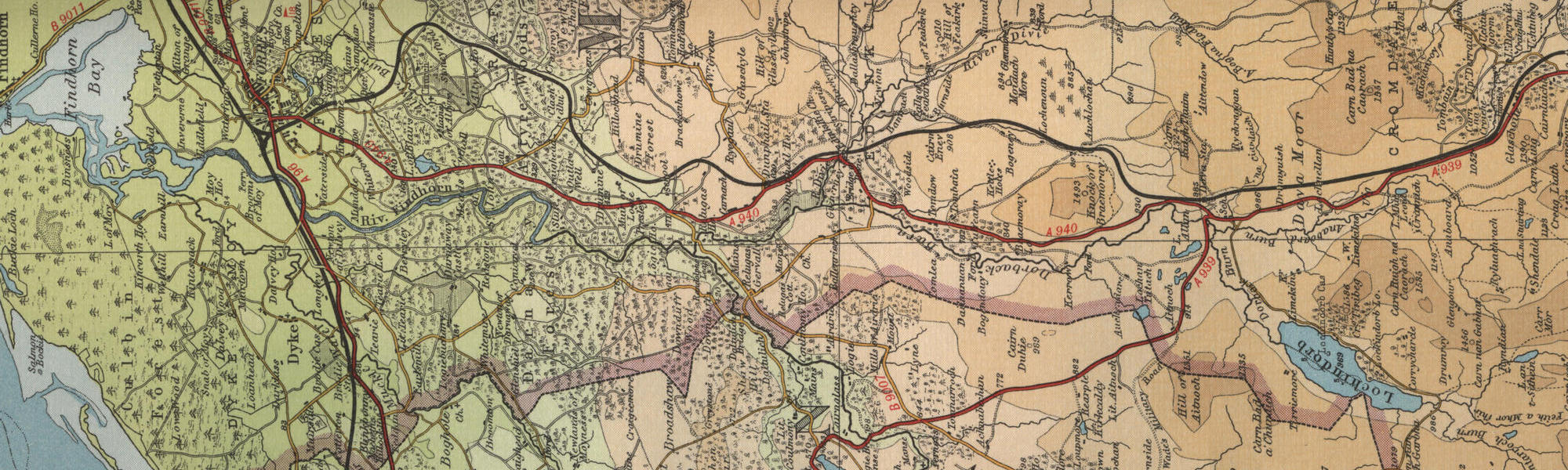 River Findhorn map
