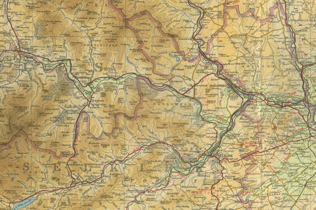 Upper River Tweed Map